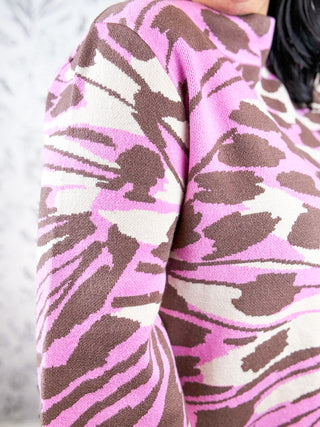 Wild Orchid Mock Neck