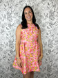 Blush Brocade Mini Dress