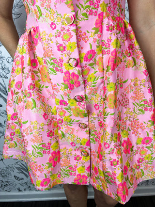 Blush Brocade Mini Dress