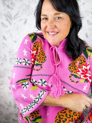 Pretty Fierce Pink Cheetah Sweater