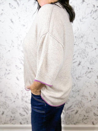 Oatmeal Boxy Knit