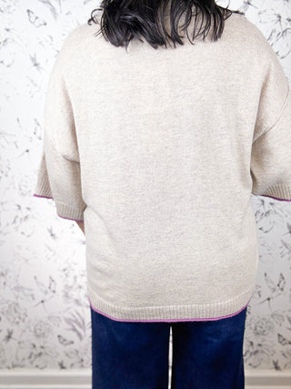 Oatmeal Boxy Knit