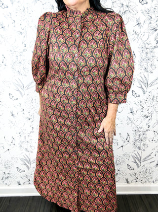 Pressed Petals Midi Dress