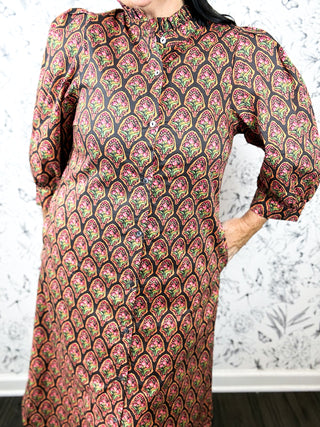 Pressed Petals Midi Dress