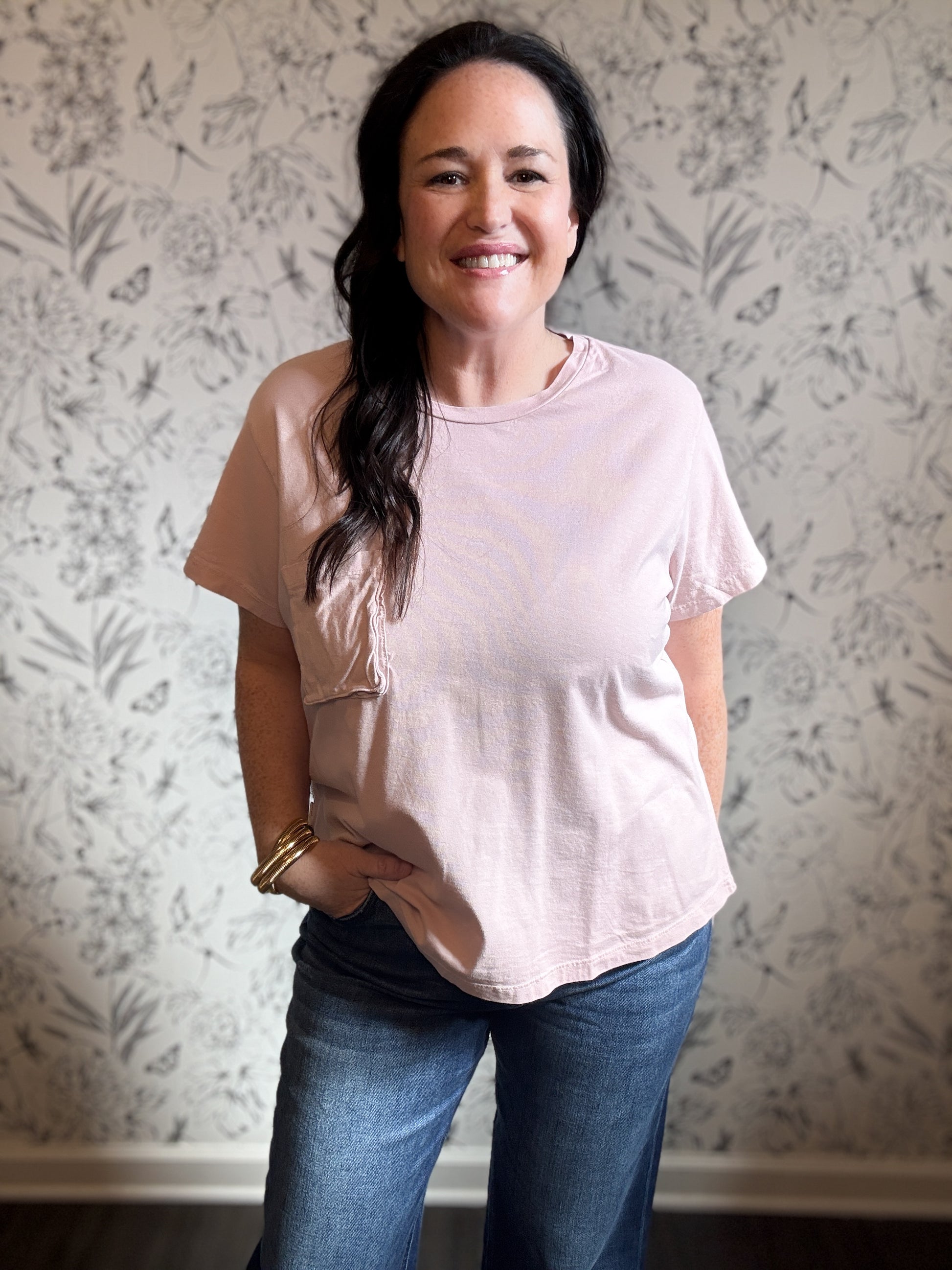 Rosewater Basic Tee - Best & Co. Boutique