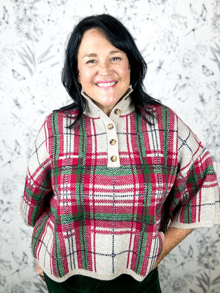 A Proper Plaid Christmas Sweater