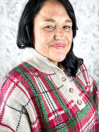 A Proper Plaid Christmas Sweater