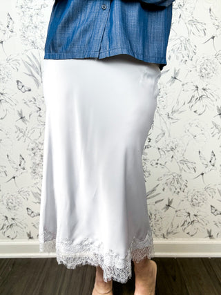 Silver Bells Slip Skirt