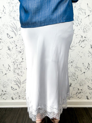 Silver Bells Slip Skirt