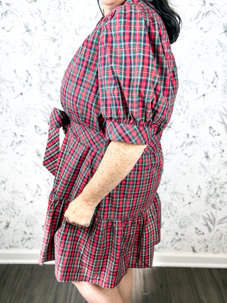 Mistletoe Plaid Mini Dress
