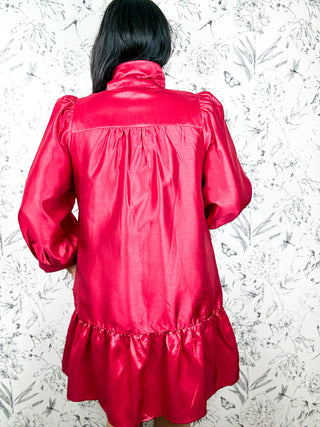 Wrapped in Red Mini Dress
