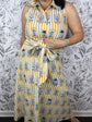 Sunshine Palms Striped Midi Dress