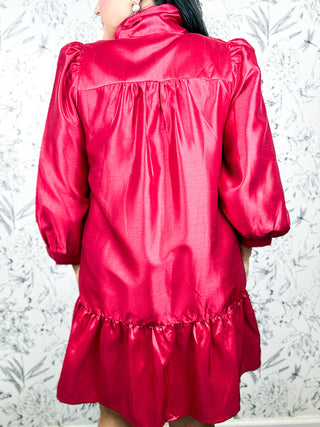 Wrapped in Red Mini Dress