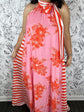 Aloha Ribbon Maxi Dress