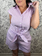 Lilac Society Gingham Blouse