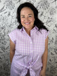 Lilac Society Gingham Blouse
