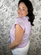 Lilac Society Gingham Blouse