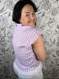 Lilac Society Gingham Blouse