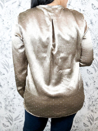 Thea Embellished Satin Blouse