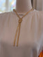 Knotty Lariat Necklace