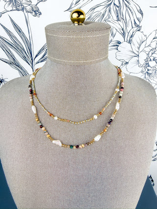 Anna Beaded Necklace | Brown