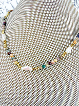 Anna Beaded Necklace | Brown