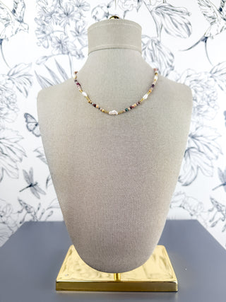 Anna Beaded Necklace | Brown