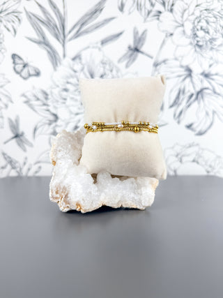 Beaded Game Day Stack | White
