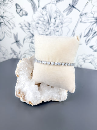 Elastic Tennis Bracelet | Silver