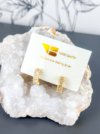 Esther Gold Diamond Hoops