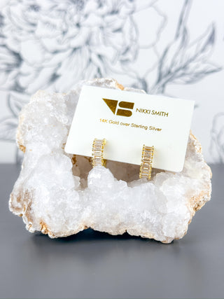 Esther Gold Diamond Hoops
