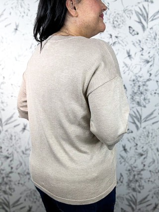 Luxe Knit Tee | Taupe Elevated Essential