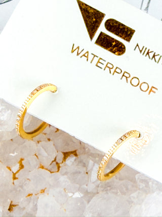 Sutton Crystal Hoops-Small