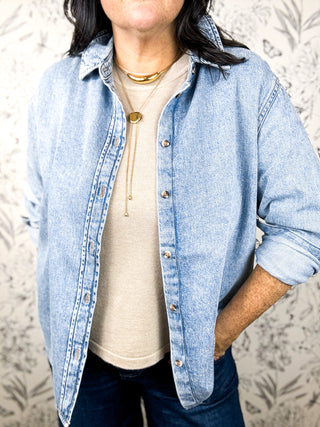 Blue Monday Button Down | Denim