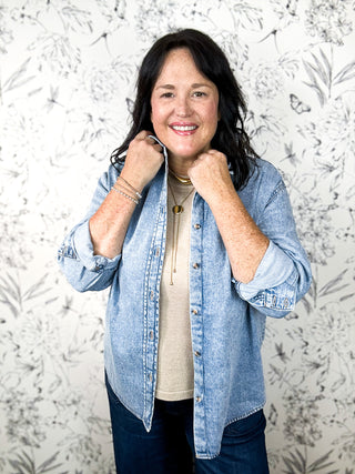 Blue Monday Button Down | Denim