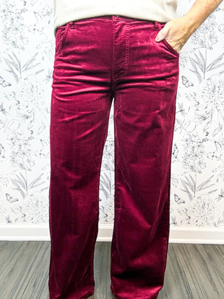 The Jean Velveteen | Cranberry