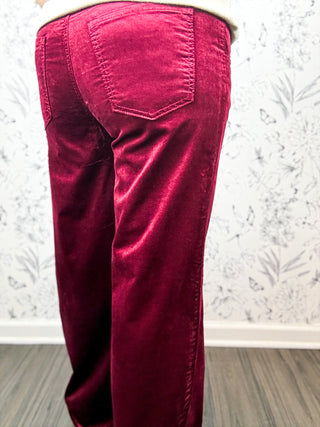 The Jean Velveteen | Cranberry