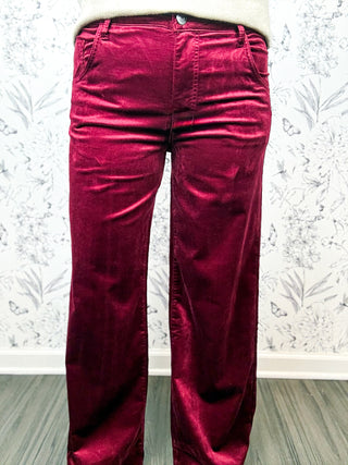 The Jean Velveteen | Cranberry