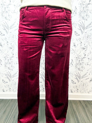 The Jean Velveteen | Cranberry