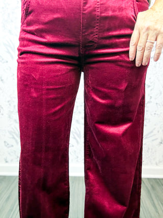 The Jean Velveteen | Cranberry