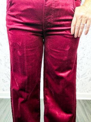 The Jean Velveteen | Cranberry