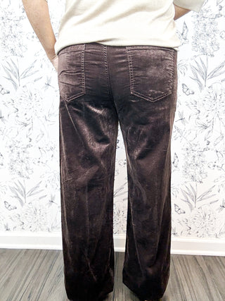 Jodi Straight Velveteen | Chocolate