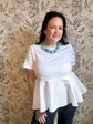 Classic Comfort Peplum Knit - Best & Co. Boutique