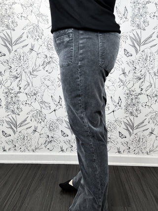 Ana Patch Pocket Cords | Charcoal