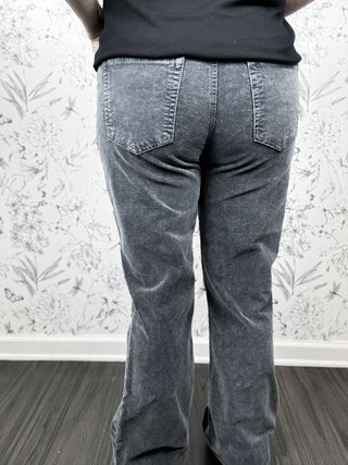 Ana Patch Pocket Cords | Charcoal