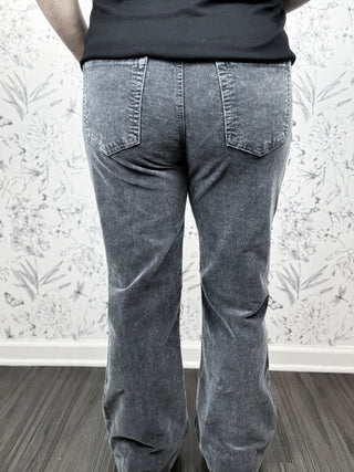 Ana Patch Pocket Cords | Charcoal
