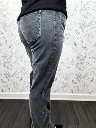 Ana Patch Pocket Cords | Charcoal