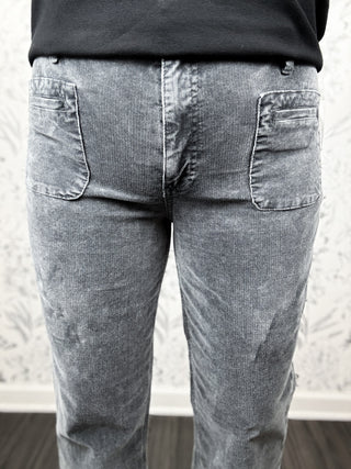 Ana Patch Pocket Cords | Charcoal
