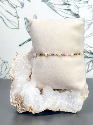 Freshwater Pearl Stretch Beaded Bracelet