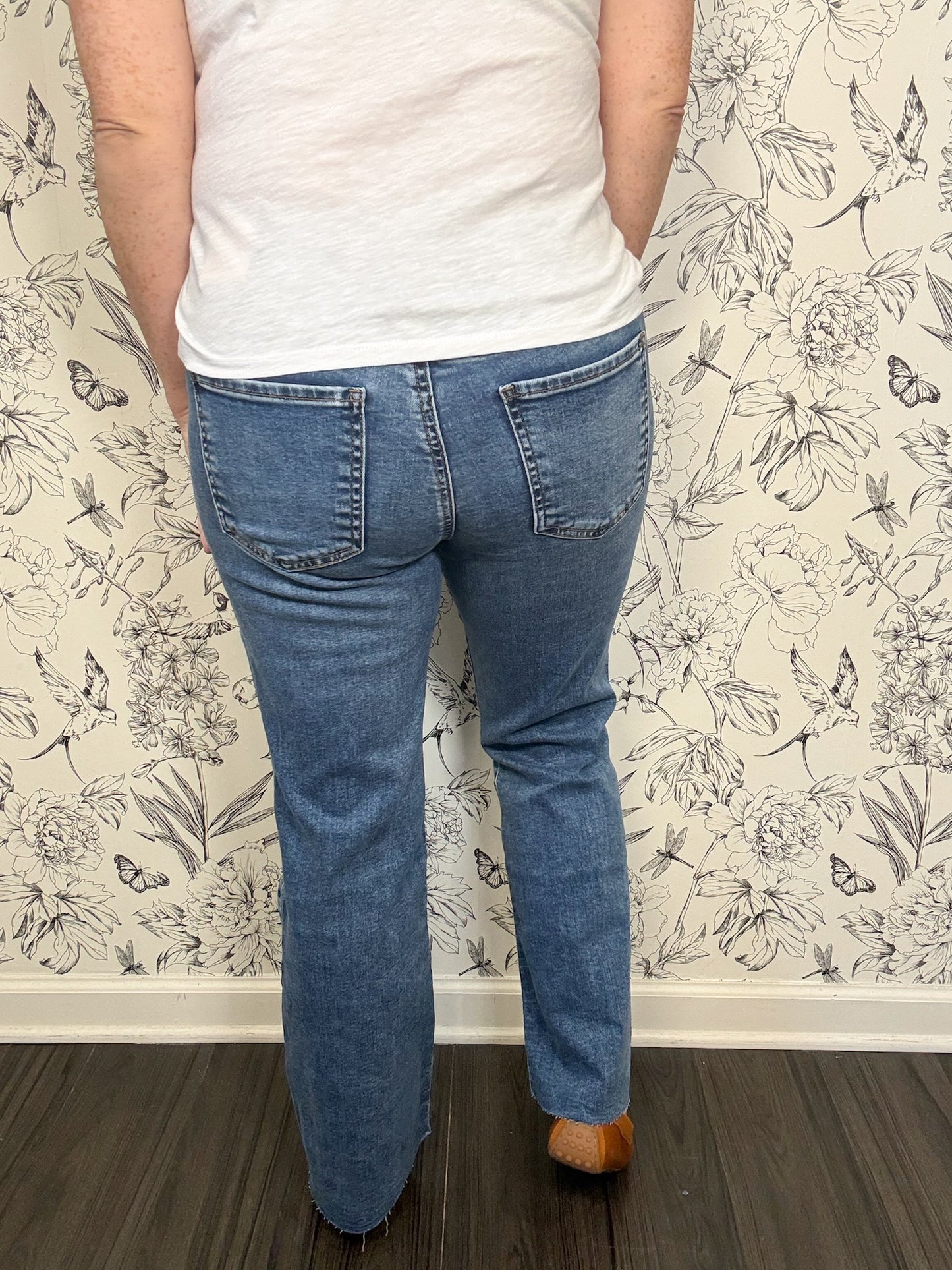 Kelsey Faux V-Welt Pockets